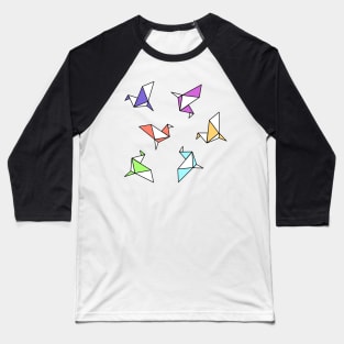 Colorful paper crane Baseball T-Shirt